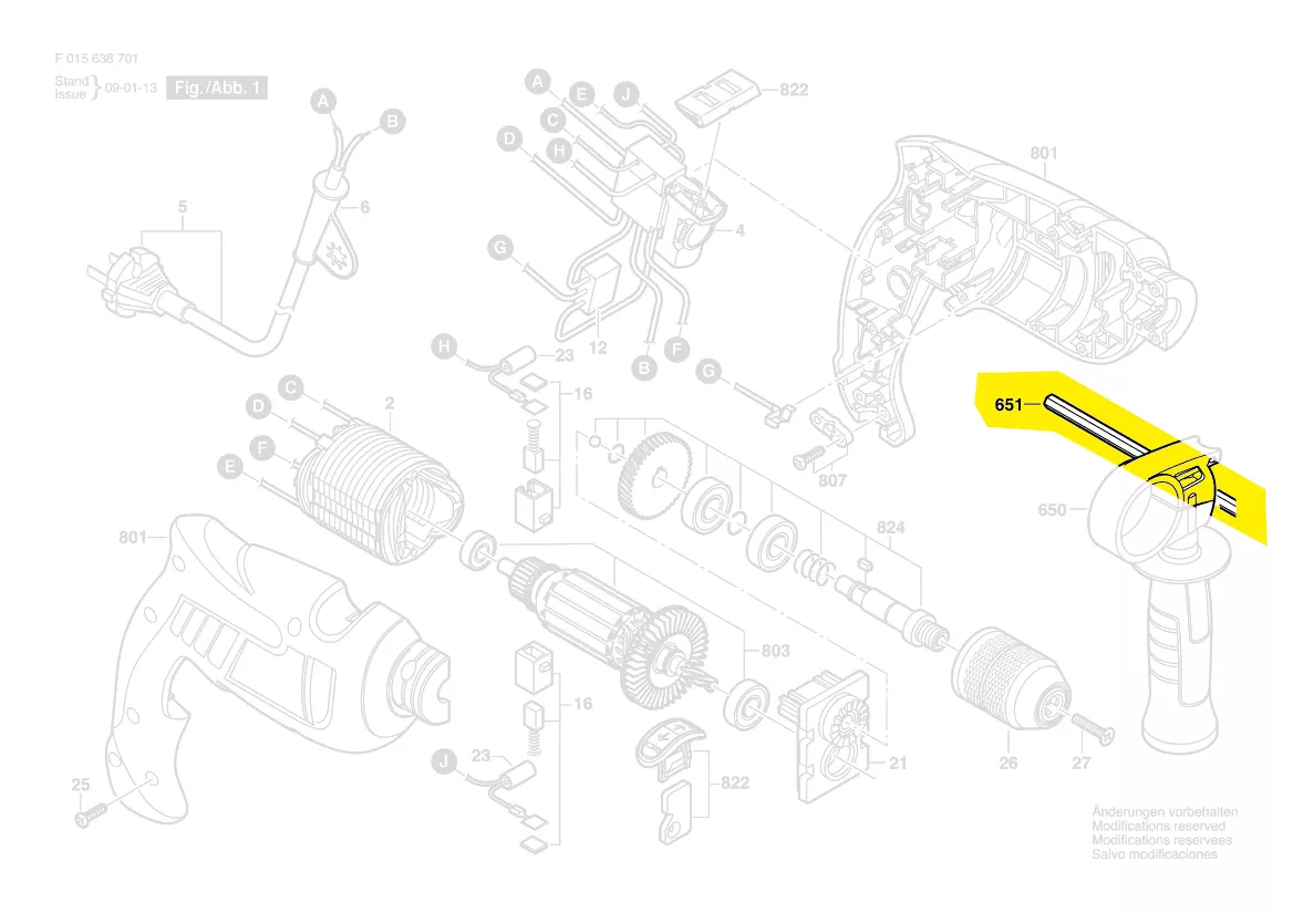 Butée de profondeur réf. 2 610 397 395 Skil